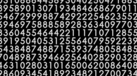 Matrix with moving decimal code numbers (zoom in-zoom out) 32 Stock Footage 37866739