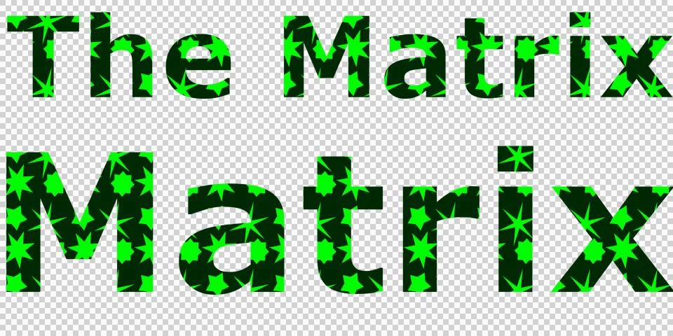 The Matrix Multicolored Pattern Stock Illustration