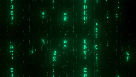 Matrix of numbers camera moves through the falling numbers Stock Footage 146278091