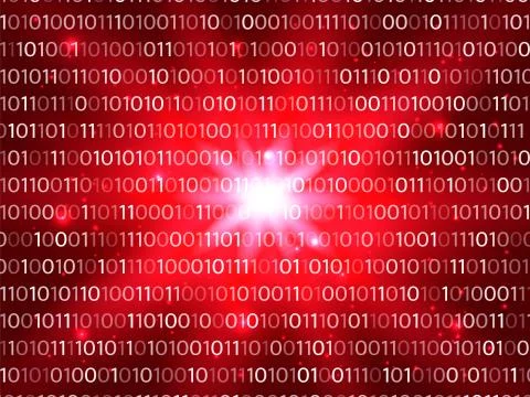 Matrix red background. Vector illustration for banner, card Illustrazione stock