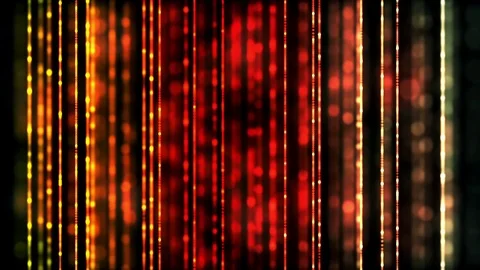 Matrix red orange digital data Stock Footage 90880196