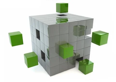 Matrix render Illustrazione stock