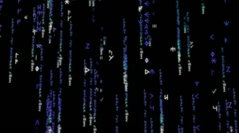 Matrix of the runes Video stock 11088936
