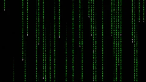 Matrix screensaver Stock Footage 171684352