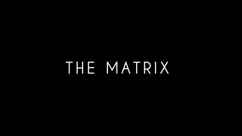 The Matrix sign with white letters on bl... | Stock Video | Pond5