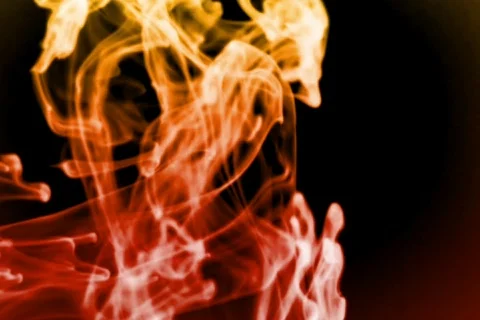 Matrix with smoke screen - digital animation Stock Footage 129782