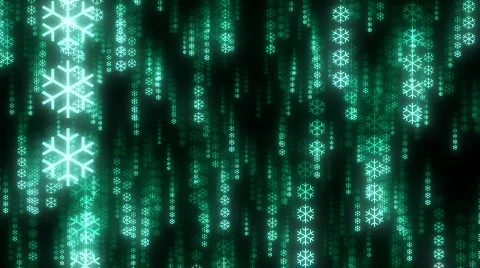 Matrix Snow Stock Footage 286192