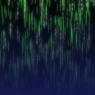 Matrix Style Abstract Background Illustration Illustration