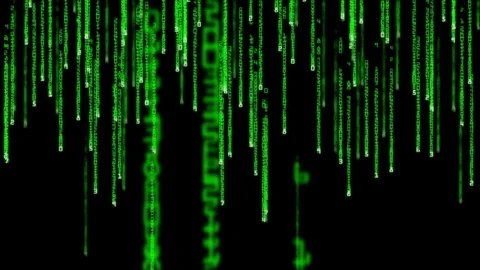 Matrix style animation Stockbeeldmateriaal 71650334