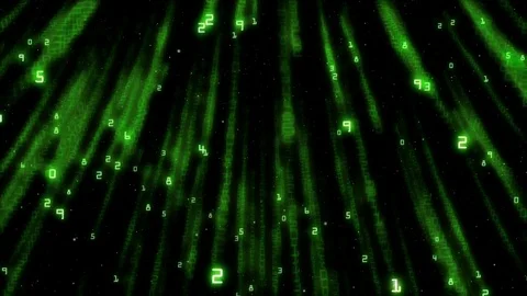 Matrix style animation Stock Footage 71650375