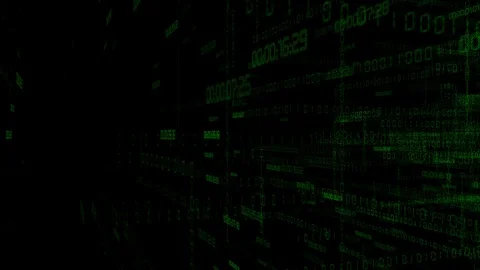 The Matrix style binary code background Stock Footage 88609427