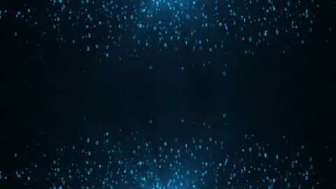 Matrix style binary code, Cyberspace in the form abstract background Stock Footage 341940136