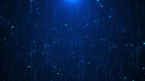 Matrix style binary code. Matrix Numbers binary digital rain Computer binary Stock Footage 312183675