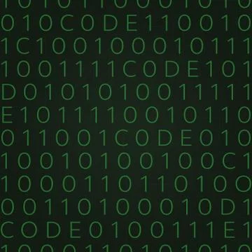 Matrix style binary code number banner modern desgin line connect background Stock Illustration