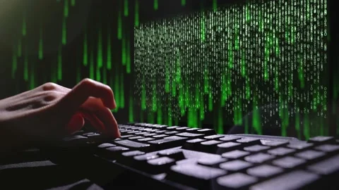 The Matrix style binary coding Stock Footage 172700559