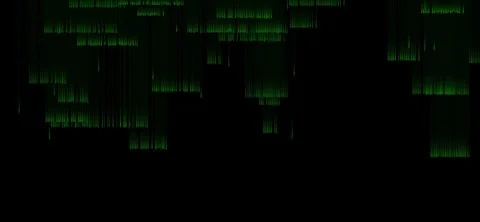 Matrix-Style Code Rain Digital Background Stock Footage 299822361