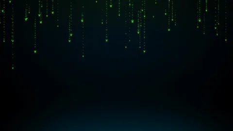 Matrix Style Particle Rain Animation 스톡 동영상 122259033