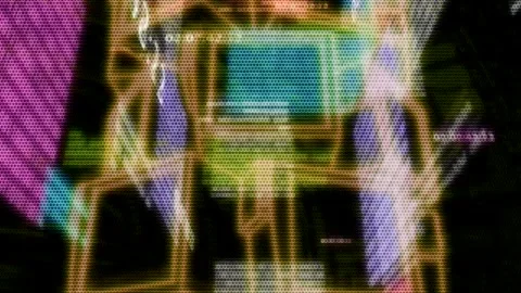 Matrix style randomly generated words letters numbers fonts characters symbols Stock Footage 270015702