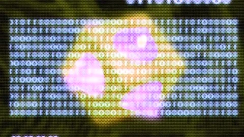 Matrix style randomly generated words letters numbers fonts characters symbols Stock Footage 270015712