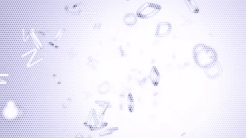 Matrix style randomly generated words letters numbers fonts characters symbols Stock Footage 270016388