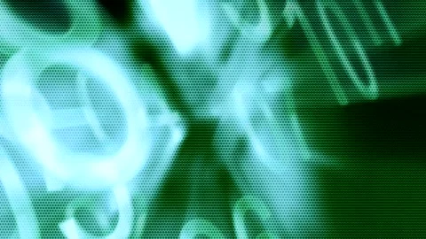 Matrix style randomly generated words letters numbers fonts characters symbols Stock Footage 270016780