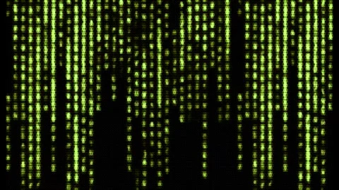 Matrix style randomly generated words letters numbers fonts characters symbols Stock Footage 270017117