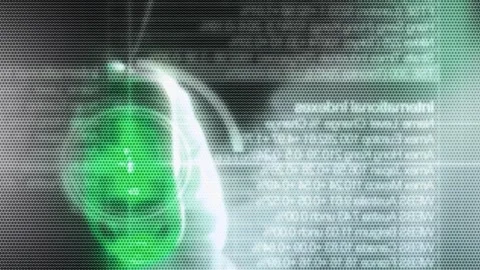 Matrix style randomly generated words letters numbers fonts characters symbols Stock Footage 270017118