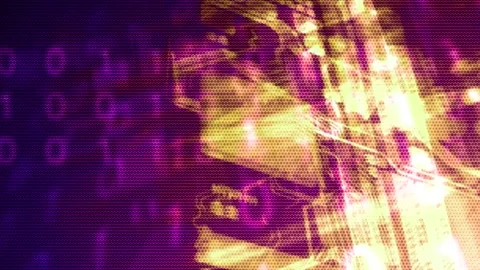 Matrix style randomly generated words letters numbers fonts characters symbols Stock Footage 270018807