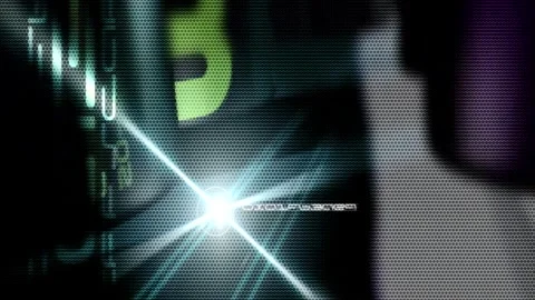 Matrix style randomly generated words letters numbers fonts characters symbols Stock Footage 270018946