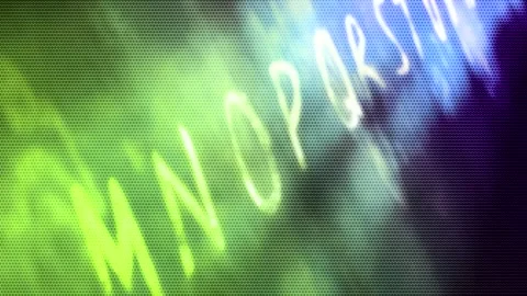 Matrix style randomly generated words letters numbers fonts characters symbols Stock Footage 270021127
