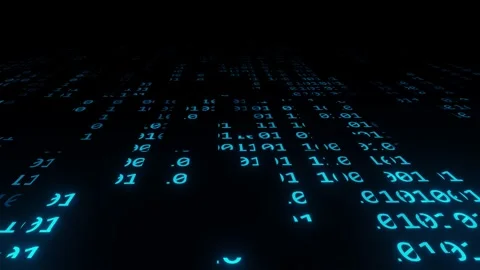 Matrix technology background. Cyber security with binary code. Stock-Footage 194122597