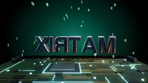 MATRIX Technology Concept Stock Footage 340073218