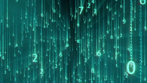 Matrix technology digital string rolling change Stock Footage 182275302