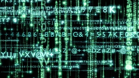 Matrix text rain alphcdet c loop 스톡 동영상 303048332