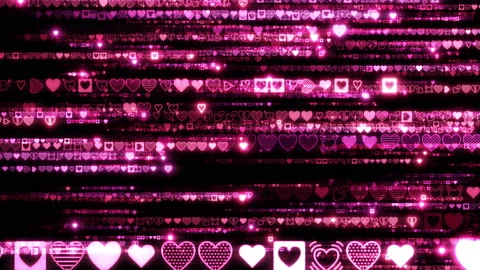 Matrix text rain side heart ab Видео 301948388