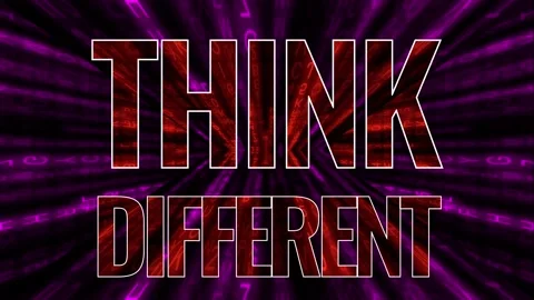 Matrix text think different Video stock 149199079