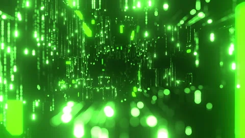 Matrix Tunnel Background Video stock 247515092