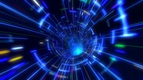 Matrix Tunnel Flight Stock Footage 80992431