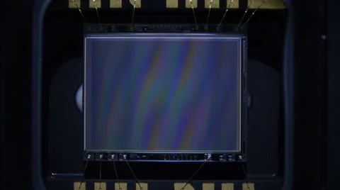 Matrix under Microscope. Macro Stock Footage 42637564