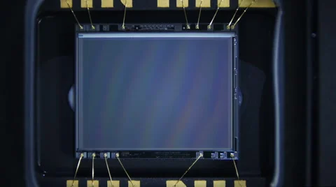 Matrix under Microscope - Technical Background Video Stock Footage 42638842