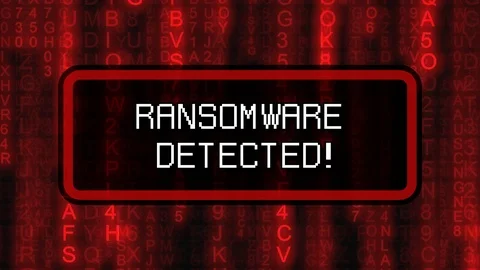 Matrix wt detected ransomware Stock Footage 94610731