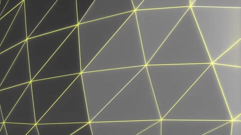 Matrix of yellow lines in motion. 3d rendering Stock Footage 148746717