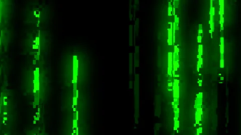 Matrixinspired cascading code with radiant symbols and encrypted ambiance Stock Footage 324868543