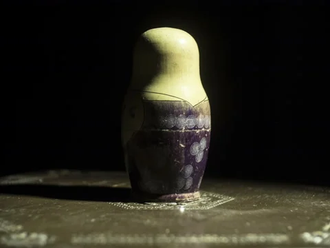 Matryoshka doll stopmotion animation [loop] Stock Footage 69255226