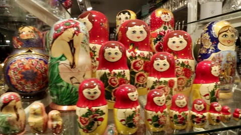 Matryoshka dolls 3 Stock Footage 53566789
