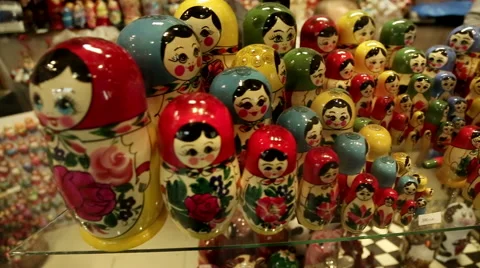 Matryoshka dolls 4 Stock Footage 53566792