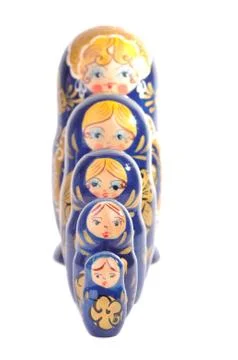 Matryoshka dolls Stock Photos