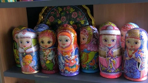 Matryoshka Stock Footage 103096964