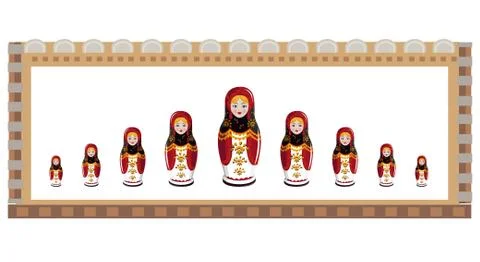 Matryoshka Stock Illustration
