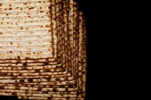 Matsa close-up on a black background 库存照片